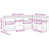 vidaXL Aufbewahrungskopfteil Graues Sonoma 140 cm Holzwerkstoff