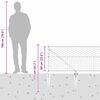vidaXL Zaunpfosten Gr&uuml;n 10 x 0,6 m (50 mm Maschen) Stahl und PVC