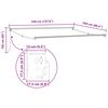 vidaXL Einziehbare Markise Rot 350 x 250 cm Stoff