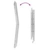 vidaXL Laderampe 2 pcs Silber 166 x 22,5 x 4,5 cm Verzinkter Stahl