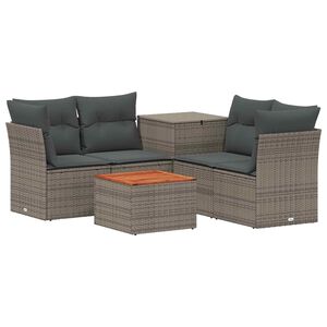 vidaXL Sofa Set 6 stk. Grau und Dunkelgrau 55 x 55 x 37 cm