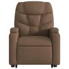 vidaXL Relaxsessel mit Aufstehhilfe Elektrisch Braun Stoff