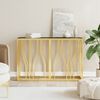 vidaXL Konsolentisch Golden 110x30x70 cm Edelstahl und Glas