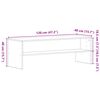 vidaXL TV-Schrank Schwarz Eichen-Optik 120x40x40 cm Holzwerkstoff
