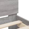 vidaXL Bettgestell mit Kopfteil Grau Sonoma 140x190 cm Holzwerkstoff