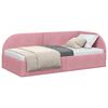vidaXL Eckbettgestell Rosa 80 x 200 cm Samt