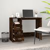 vidaXL Schreibtisch mit Schubladen R&auml;uchereiche 102x50x76 cm