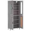 vidaXL Highboard Grau Sonoma 69,5x34x180 cm Holzwerkstoff