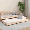 vidaXL Massivholzbett ohne Matratze 75x190 cm Kiefernholz
