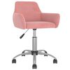 vidaXL Esszimmerst&uuml;hle 6 Stk. Drehbar Rosa Samt