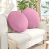 vidaXL Sitzkissen 2 pcs Rosa &Oslash;80 x 29 cm Stoff