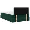 vidaXL Ottoman-Bett mit Matratze Dunkelgr&uuml;n 120x190 cm Samt