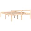 vidaXL Seniorenbett 120x190 cm Massivholz Kiefer
