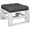 vidaXL Palettenkissen Schwarz 60x61,5x10 cm Stoff
