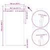 vidaXL Verdunkelungsrollo Cremewei&szlig; 100x230cm Stoffbreite 95,7cm