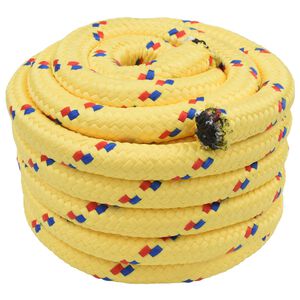 vidaXL Bootsseil 4 mm 25 m Gelb