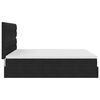 vidaXL Bett mit LED-Lichtleisten Schwarz 180 x 200 cm Samt