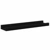 vidaXL Wandregale 4 Stk. Schwarz 40x9x3 cm