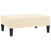 vidaXL Schlafsofa 2-Sitzer mit Fu&szlig;hocker Creme Samt