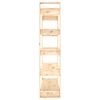 vidaXL B&uuml;cherregal/Raumteiler 80 x 35 x 160 cm Massivholz