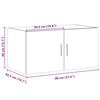 vidaXL Wandschrank R&auml;uchereiche 80x42,5x40 cm Holzwerkstoff
