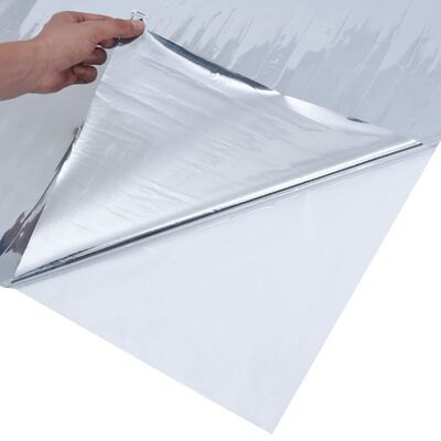 vidaXL Sonnenschutzfolie Statisch Reflektierend Silbern 45x500 cm PVC