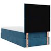vidaXL Ottoman-Bett mit Matratzen & LEDs Dunkelblau 90x190 cm Samt