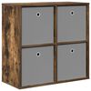 vidaXL Sideboard mit Schubladen Ger&auml;ucherte Eiche 68,5 x 32 x 67 cm