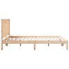 vidaXL Massivholzbett Extra Lang ohne Matratze 140x220 cm