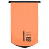 vidaXL Trockensack mit Rei&szlig;verschluss Orange 30 L PVC