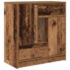 vidaXL Sideboard mit Schubladen und T&uuml;ren Altholz-Optik 70,5x34x74,5cm