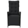 vidaXL 3-tlg. Bistro-Set mit Kissen Schwarz Poly Rattan