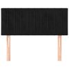 vidaXL Kopfteil Schwarz 90x5x78/88 cm Samt