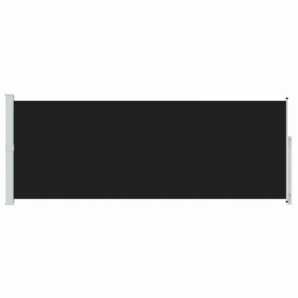vidaXL Seitenmarkise Ausziehbar 180x500 cm Schwarz