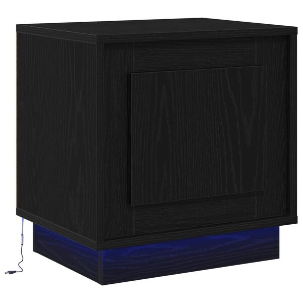 vidaXL Nachttisch Schwarz 44 x 34,5 x 45 cm Holzwerkstoff