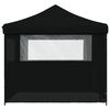 vidaXL Party-Zelt Schwarz 292 x 292 x 315 cm Oxford-Stoff