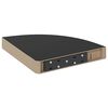 vidaXL Eck-Schweberegal Hochglanz-Schwarz 25x25x3,8 cm MDF