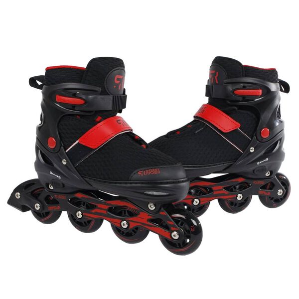 Street Rider Inline-Skates Verstellbar Pro Schwarz Gr&ouml;&szlig;e 38-42
