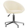 vidaXL Esszimmerst&uuml;hle 4 Stk. Drehbar Creme Stoff