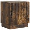 vidaXL Nachttisch Ger&auml;ucherte Eiche 43 x 34,5 x 47 cm Holzwerkstoff