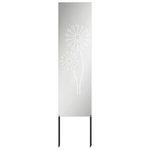 vidaXL Garten Sichtschutz-Leinwand Silber 32 x 140 cm Verzinkter Stahl