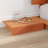 vidaXL Bettgestell mit Kopfteil mit Speicher Braun 140 x 200 cm Holz