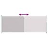 vidaXL Seitenmarkise Ausziehbar 180x500 cm Grau