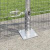 vidaXL Zaunpfosten Silber 10 x 1 m (19 x 19 mm Maschen) Stahl
