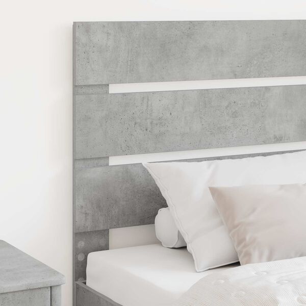 vidaXL Kopfteil Beton Grau 90 cm Holzwerkstoff