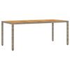 vidaXL 9-tlg. Garten-Essgruppe mit Kissen Grau Poly Rattan Akazie