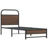 vidaXL Bettgestell ohne Matratze 75x190 cm Braun Eichen-Optik