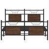 vidaXL Bettgestell ohne Matratze Braun Eiche 137x190 cm Holzwerkstoff