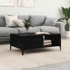vidaXL Couchtisch Schwarz Eichen-Optik 90 x 60 x 35 cm Holzwerkstoff