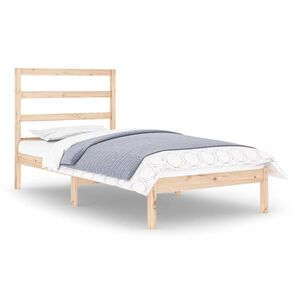 vidaXL Massivholzbett 90x190 cm